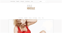 Desktop Screenshot of kylie-minogue.cz